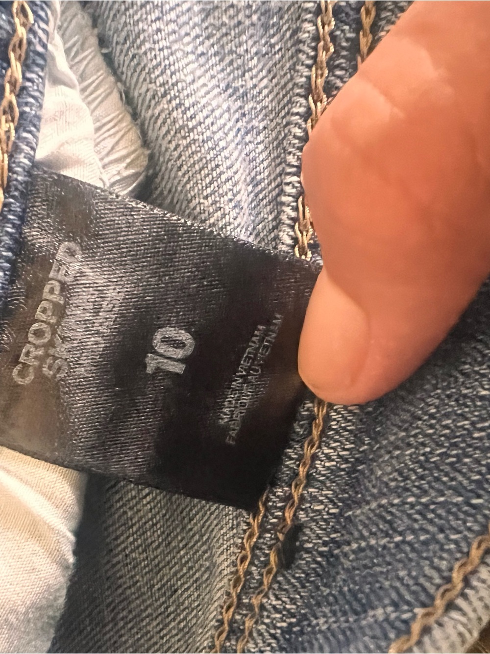 Vintage Express Mid Rise Straight Leg Jeans Blue Wash Y2K Size 10 🐝 - Picture 5 of 6